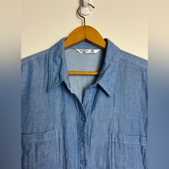 Riders by Lee XL old money Button-Up Shirt Gauze Classic Timeless Basic wardrobe - Picture 7 of 16